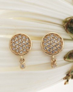 14K 18K 퍼니 써클 귀걸이