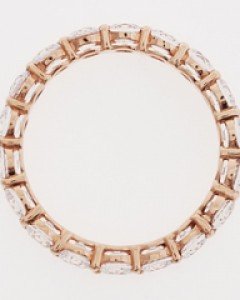 14K 18K 볼륨 큐빅 레이스 반지 레이어드 가드링