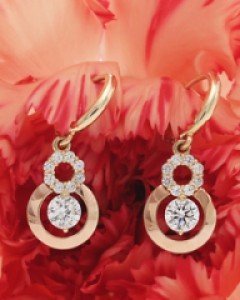 14K 18K 엘레강스 써클 귀걸이