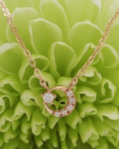 14K 18K 크레센트 목걸이