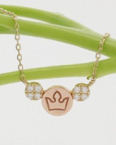 14K 18K 코인 크라운 왕관 목걸이