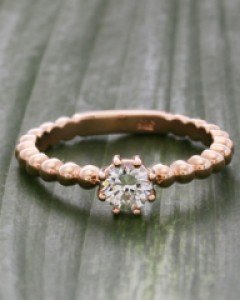 14K 18K 트윙클 엠보싱 반지