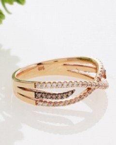 14K 18K 로자니아 크로스 반지