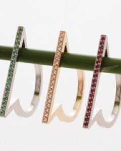 14K 18K 유니크 디자인 레이어드 반지