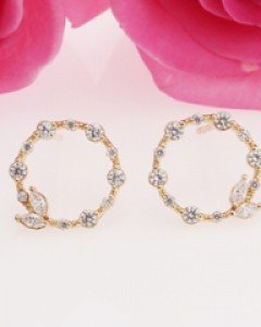 14K 18K 비체 써클 귀걸이