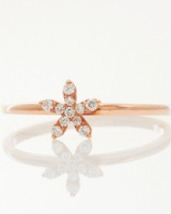 14K 18K 큐티 플라워 반지