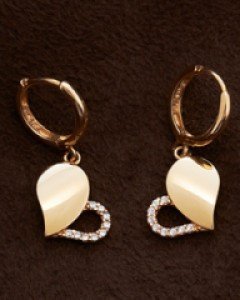 14K 18K 스위티 하트 귀걸이