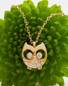 14K 18K 미니 부엉이 목걸이