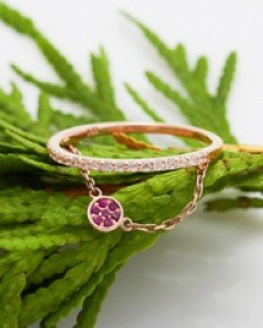 14K 18K 랑뷰 포인트 반지