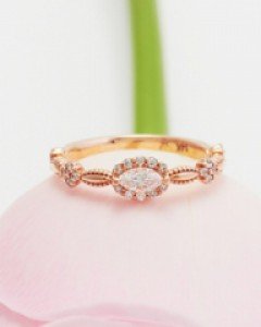 14K 18K 비비안 가든 반지