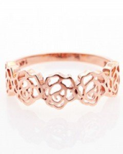 14K 18K 케네딘 로즈 장미 반지