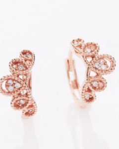 14K 18K 플로우 크라운 왕관 귀걸이 원터치