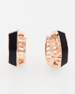 14K 18K 실루엣 스퀘어 귀걸이