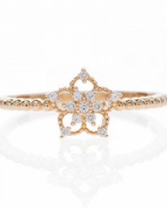 14K 18K 로라 플라워 반지
