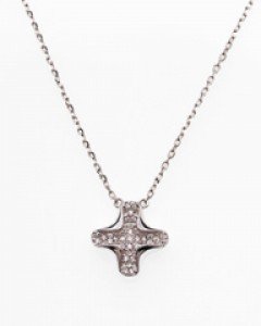 14K 18K 루빈 크로스 목걸이