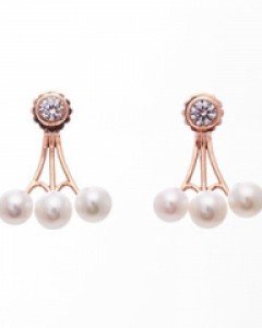 14K 18K 브랜치 진주 귀걸이 가지 쓰리 혼주 한복 돌잔치 장모님 어머니 결혼식 웨딩