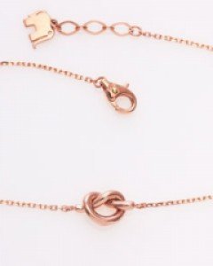 14K 18K 하트 매듭 팔찌