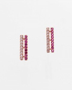 14K 투투 콤비 귀걸이