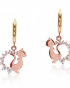 14K 18K 나엘 캣 귀걸이 고양이 야옹이 체셔캣