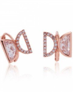 14K 18K 디벨로 나비 귀걸이 큐빅 원터치