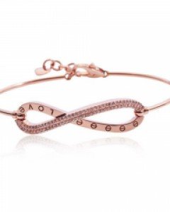 14K 18K 인피니티 러브 팔찌 스틱 인피니트 뫼비우스 꼬임 무한대