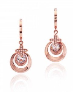 14K 18K 루빈 헬리오 귀걸이