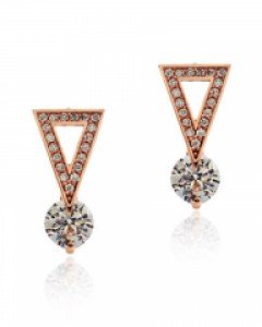14K 18K 타티아 큐빅 귀걸이