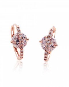 14K 18K 브릴리언트 캐럿 큐빅 귀걸이 원터치