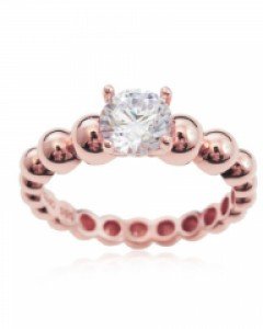 14K 18K 버블 골드 볼 큐빅 반지 볼륨 볼드 도톰한 서클 프로포즈 3부 5부 큐빅