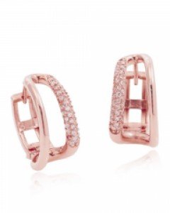 14K 18K 인더 문 귀걸이