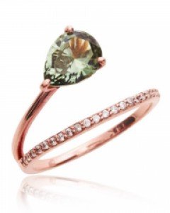 14K 18K 에스메랄다 젬  반지