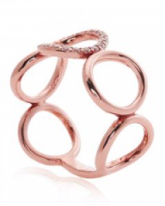 14K 18K 부티크 서클 링 반지 볼드 볼륨 와이드