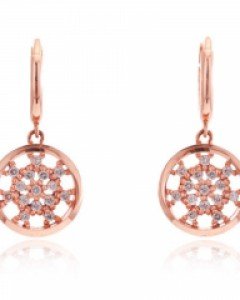 14K 18K 실비아 서클 귀걸이