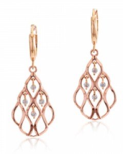 14K 18K 샹들 하이브 귀걸이