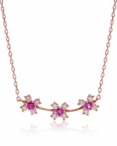 14K 18K 플라워 가든 목걸이