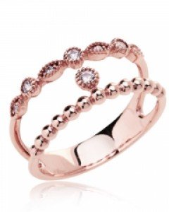 14K 18K 올리비아 더블라인 반지