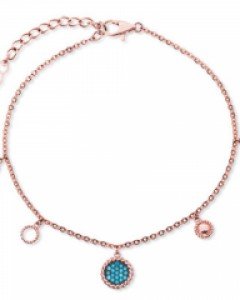 14K 18K 블루 참 서클 팔찌