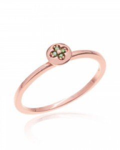 14K 18K 서클 다이아몬드 반지