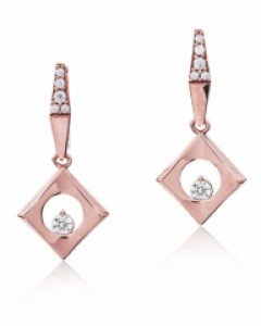 14K 18K 샤인 마름모 서클 홀 귀걸이 원터치 사각 네모 랙탱글 원형 원