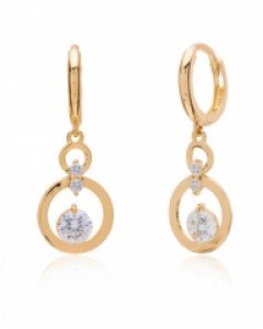 14K 18K 링 코코 귀걸이