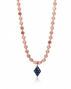 14K 18K 블루 마름모 다이아몬드 목걸이 블랙 앤틱 엔틱 판볼 납작 볼 믹스 체인