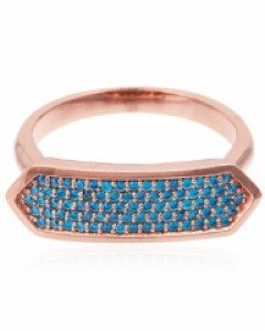 14K 18K 엘리시아 블루 반지