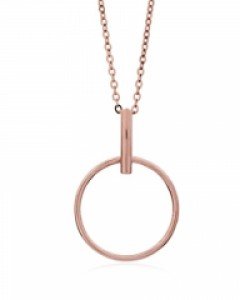 14K 심플 링 목걸이