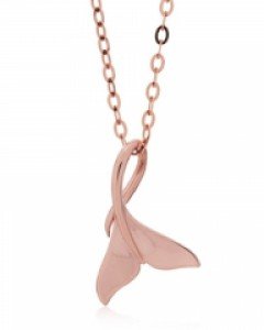 14K 18K 돌고래 꼬리 목걸이 행운 럭키 물고기 돌핀 테일