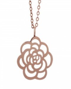 14K 18K 로즈밸리 장미 목걸이 민자 볼륨 볼드 럭셔리