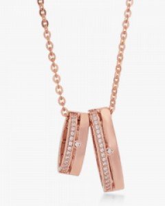 14K 18K 볼드 플랫 뱅글 목걸이 볼륨 링