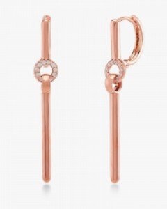 14K 18K 슬림 심플 스틱 귀걸이 원터치