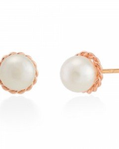 14K 18K 트위스트 라인 진주 귀걸이 꽈배기 심플 단아 7mm 혼주 한복 돌잔치 장모님 어머니 결혼식 웨딩