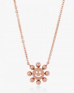 14K 18K 스마일 플라워 목걸이 골드볼 해피 해님 햇님 꽃 해바라기