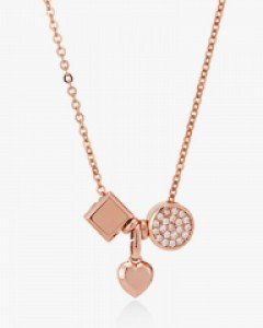 14K 18K 볼륨 참 도형 목걸이 큐빅 서클 네모 사각 하트